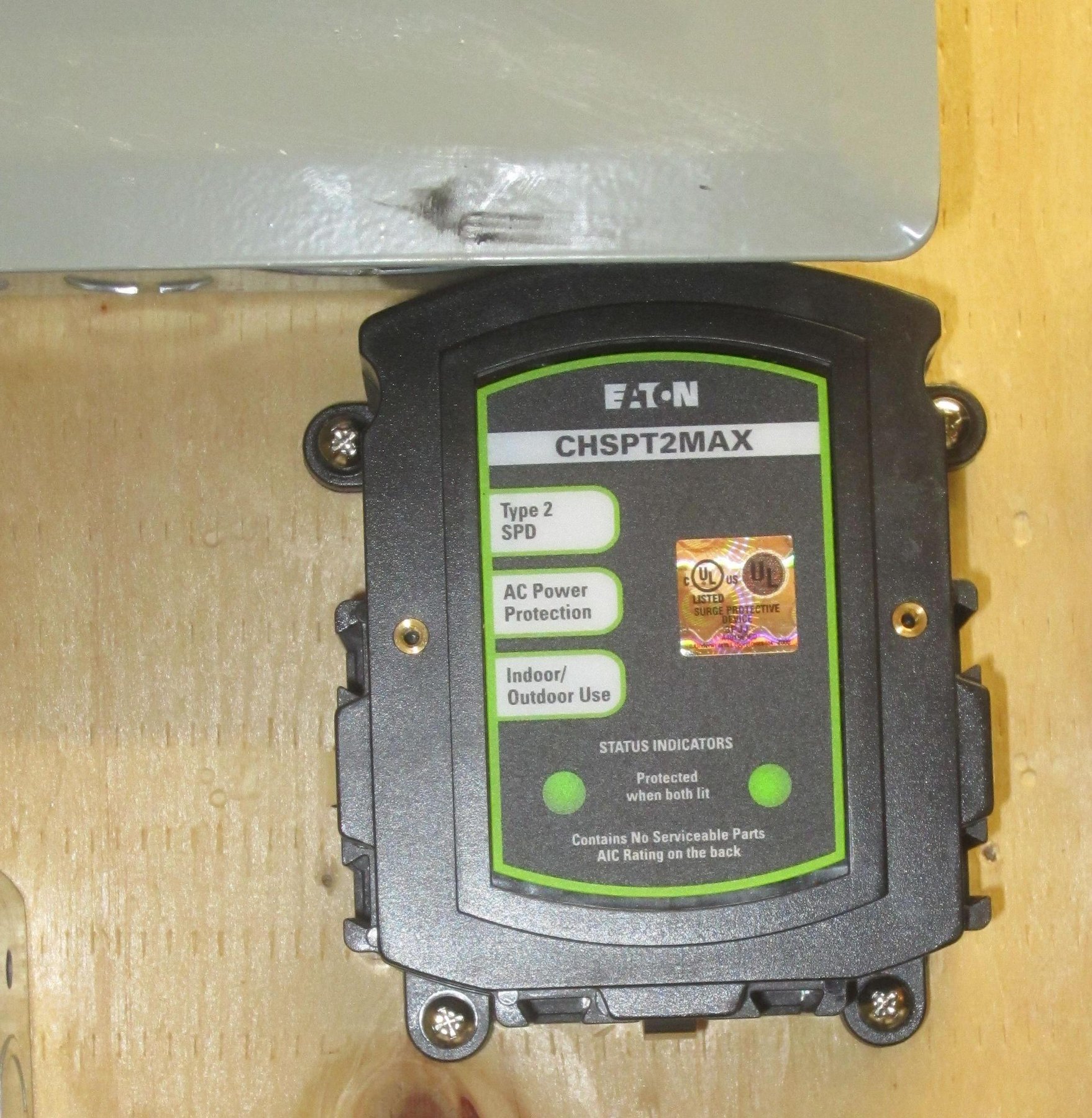 Whole-building surge protective device at the panel
